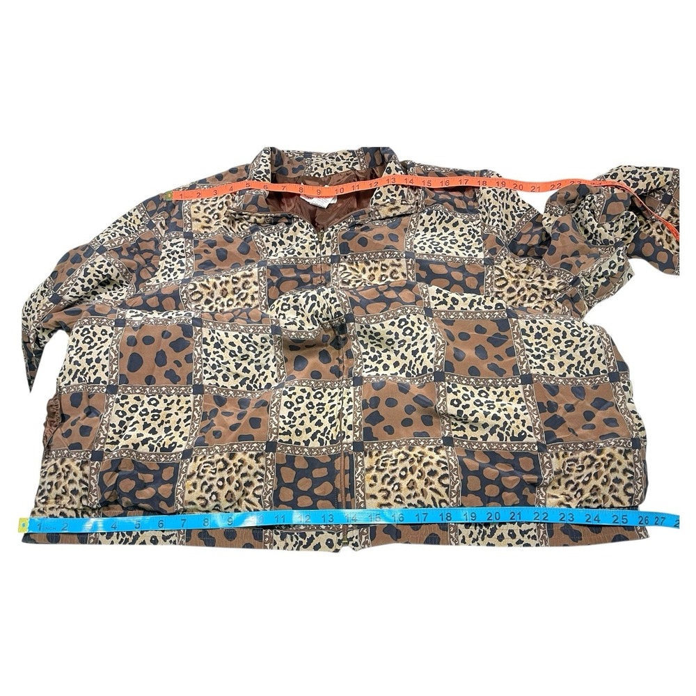 Drapers And Damon's 2X Jacket 100% Silk Poly Lined‎ Animal Print Safari Mob Boss - Picture 4 of 8
